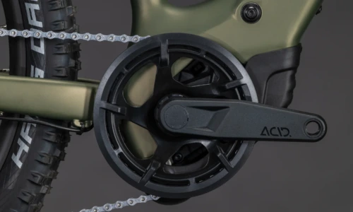 Bicicleta eléctrica Cube Acid 240 Hybrid Rookie SLX 400X reedgreen´n´matrix – detalle 3 | Ebike.es