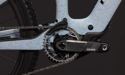 Bicicleta eléctrica Cube AMS Hybrid 177 C:62 Super TM 600X artichoke´n´lime – detalle 4 | Ebike.es