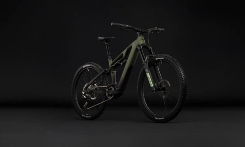 Cube AMS Hybrid 177 C:62 TM 600X reedgreen´n´gills – Bicicleta Eléctrica de Montaña Doble Suspensión 2027 ebike.es Gran tienda de bicicletas eléctricas en España 10 Bicicleta eléctrica Cube AMS Hybrid 177 C:62 TM 600X reedgreen´n´gills – vista frontal | Ebike.es