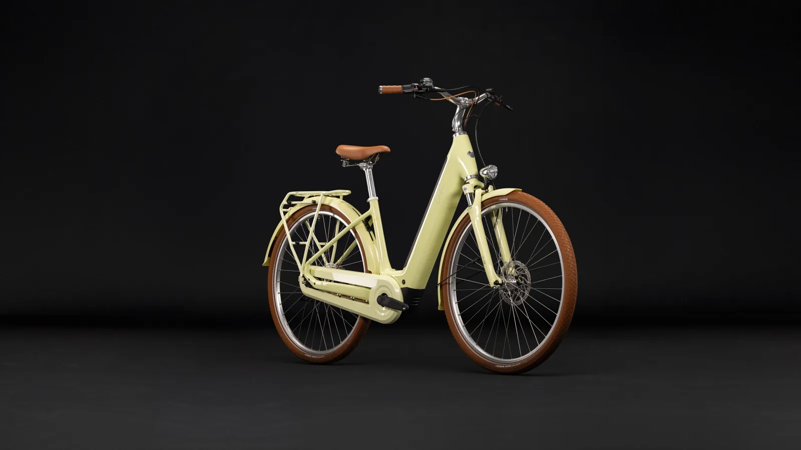 Cube Aruba Hybrid 600 Wh sunnyday´n´brown – Bicicleta Eléctrica Urbana 2027 Cuadro abierto ebike.es Gran tienda de bicicletas eléctricas en España 2 Bicicleta eléctrica Cube Aruba Hybrid 600 sunnyday´n´brown Cuadro abierto – vista frontal | Ebike.es