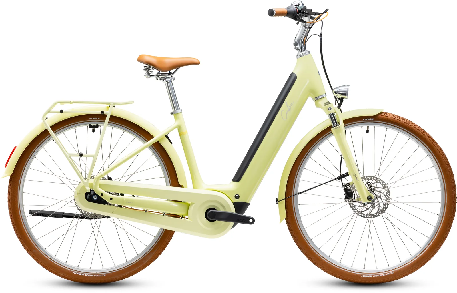 Cube Aruba Hybrid 600 Wh sunnyday´n´brown – Bicicleta Eléctrica Urbana 2027 Cuadro abierto