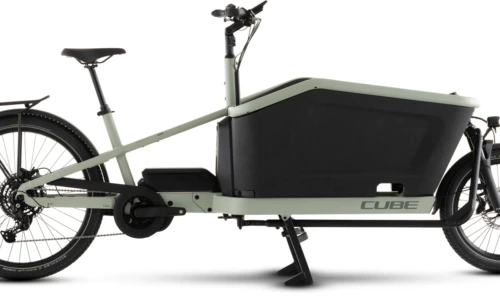 Bicicleta eléctrica Cube Cargo Hybrid 800 pea´n´reflex – vista lateral | Ebike.es