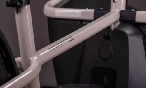 Bicicleta eléctrica Cube Cargo Hybrid Comfort Pro 800 oatgrey´n´reflex – detalle 1 | Ebike.es