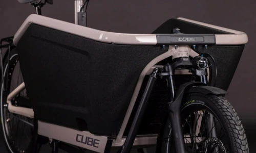 Bicicleta eléctrica Cube Cargo Hybrid Comfort Pro 800 oatgrey´n´reflex – detalle 4 | Ebike.es