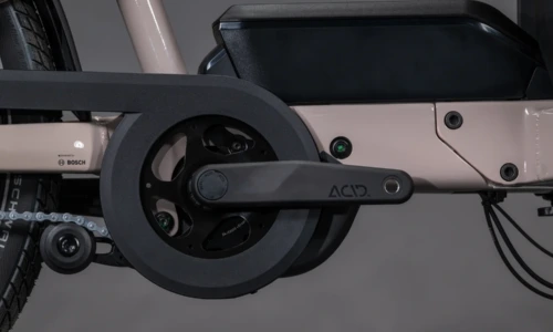 Bicicleta eléctrica Cube Cargo Hybrid Comfort Pro Family 800 oatgrey´n´reflex – detalle 4 | Ebike.es