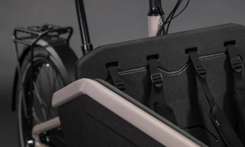 Bicicleta eléctrica Cube Cargo Hybrid Comfort Pro Family 800 oatgrey´n´reflex – detalle 7 | Ebike.es