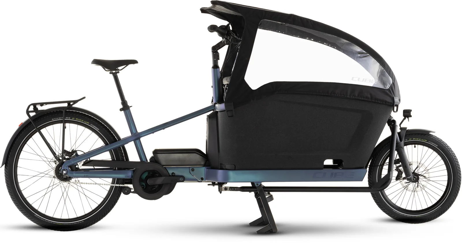 Cube Cargo Hybrid Comfort Pro Family 800 Wh smaragdgrey´n´reflex – Bicicleta Eléctrica de Carga 2027 ebike.es Gran tienda de bicicletas eléctricas en España Bicicleta eléctrica Cube Cargo Hybrid Comfort Pro Family 800 smaragdgrey´n´reflex – vista lateral | Ebike.es