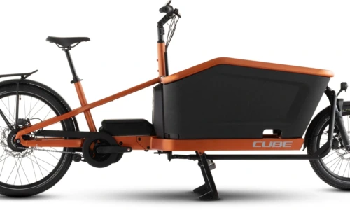 Bicicleta eléctrica Cube Cargo Hybrid Comfort SLX 800 rustorange´n´reflex – vista lateral | Ebike.es