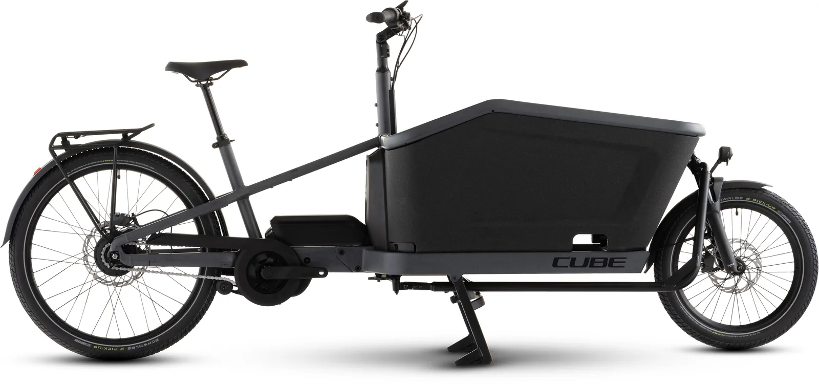 Cube Cargo Hybrid Comfort SLX 800 Wh stonegrit´n´black – Bicicleta Eléctrica de Carga 2027 ebike.es Gran tienda de bicicletas eléctricas en España Bicicleta eléctrica Cube Cargo Hybrid Comfort SLX 800 stonegrit´n´black – vista lateral | Ebike.es