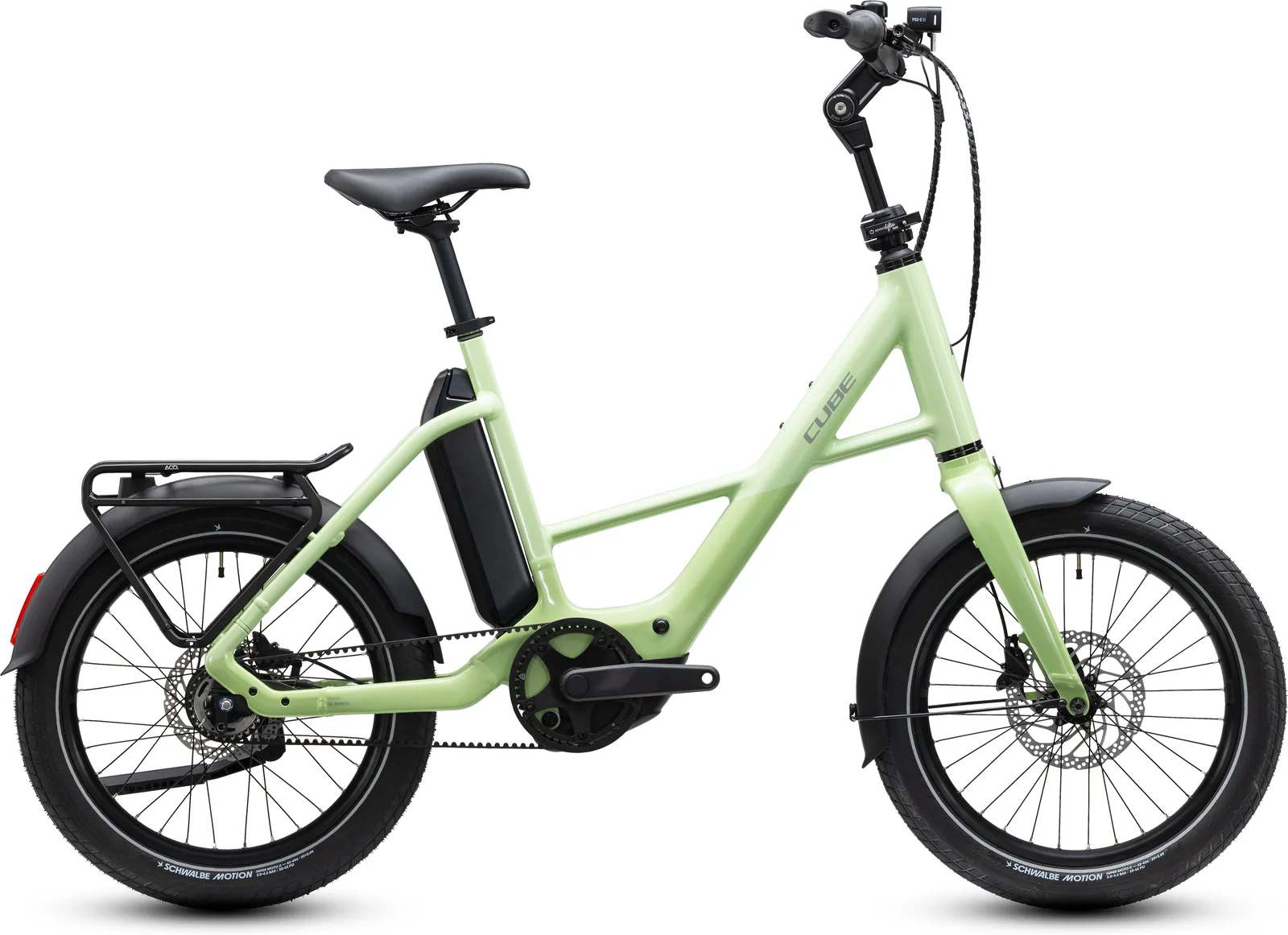 Cube Compact Hybrid Deluxe 540 Wh lindgreen´n´reflex – Bicicleta Eléctrica Urbana 2027