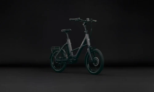 Bicicleta eléctrica Cube Compact Hybrid Deluxe 540 nightsky´n´grey – vista frontal | Ebike.es