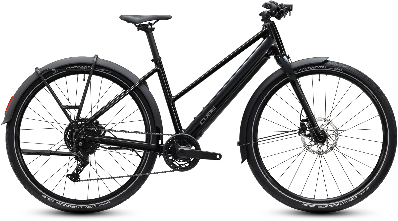 Cube Editor Hybrid ONE 360 FE black´n´irongrey – Bicicleta Eléctrica Urbana 2027 Cuadro semiabierto