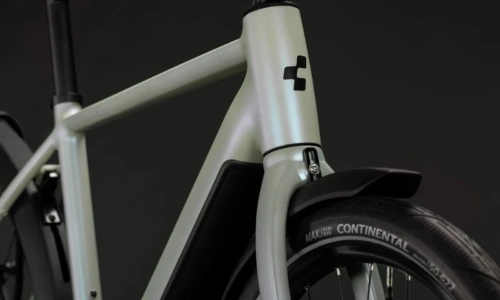 Bicicleta eléctrica Cube Editor Hybrid ONE 360 FE glintsand´n´black Barra alta – detalle 3 | Ebike.es