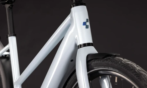 Bicicleta eléctrica Cube Editor Hybrid SLT 400X FE glacier´n´prizm Cuadro semiabierto – detalle 4 | Ebike.es