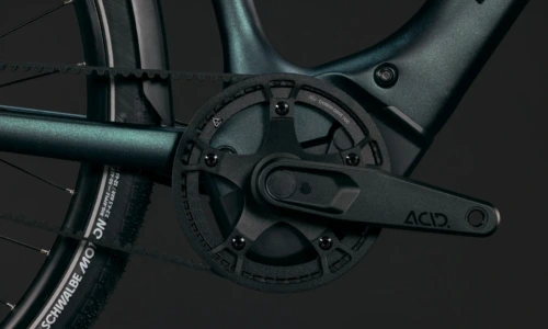 Bicicleta eléctrica Cube Editor Hybrid SLX 400X FE glitterteal´n´black Barra alta – detalle 3 | Ebike.es