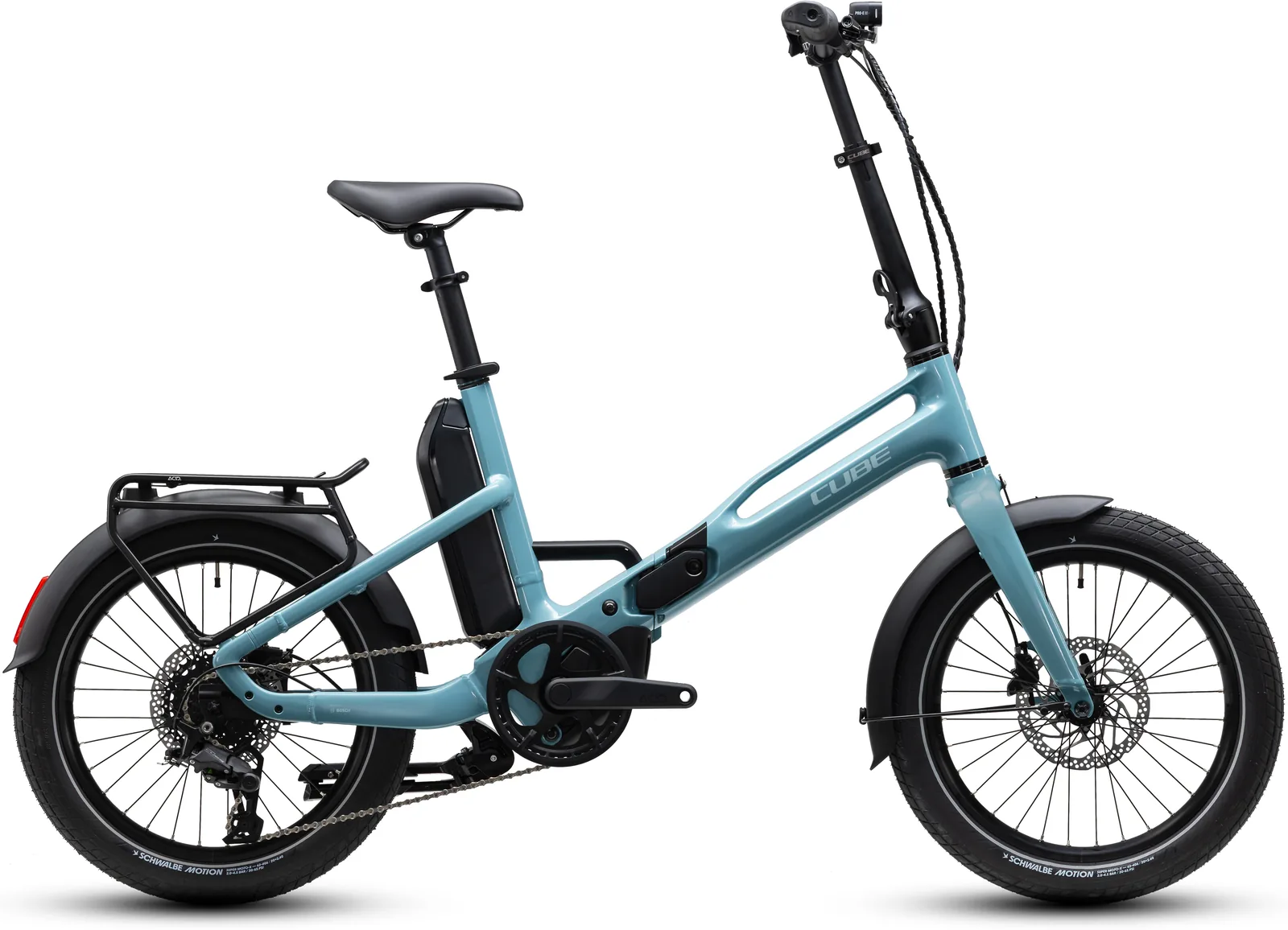 Cube Fold Hybrid 540 Wh arubablue´n´blue – Bicicleta Eléctrica Urbana 2027 ebike.es Gran tienda de bicicletas eléctricas en España Bicicleta eléctrica Cube Fold Hybrid 540 arubablue´n´blue – vista lateral | Ebike.es