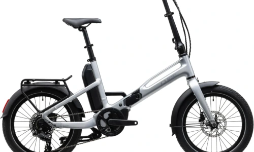 Bicicleta eléctrica Cube Fold Hybrid 540 silverstar´n´reflex – vista lateral | Ebike.es