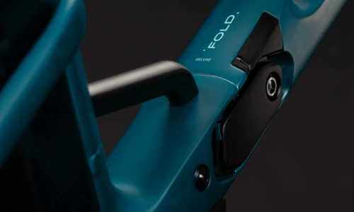 Bicicleta eléctrica Cube Fold Hybrid Deluxe 540 metallicpetrol´n´sea – detalle 3 | Ebike.es