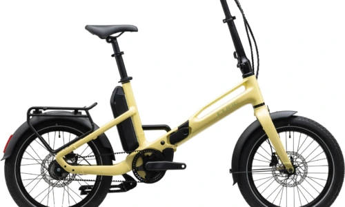 Bicicleta eléctrica Cube Fold Hybrid Deluxe 540 paleyellow´n´sage – vista lateral | Ebike.es