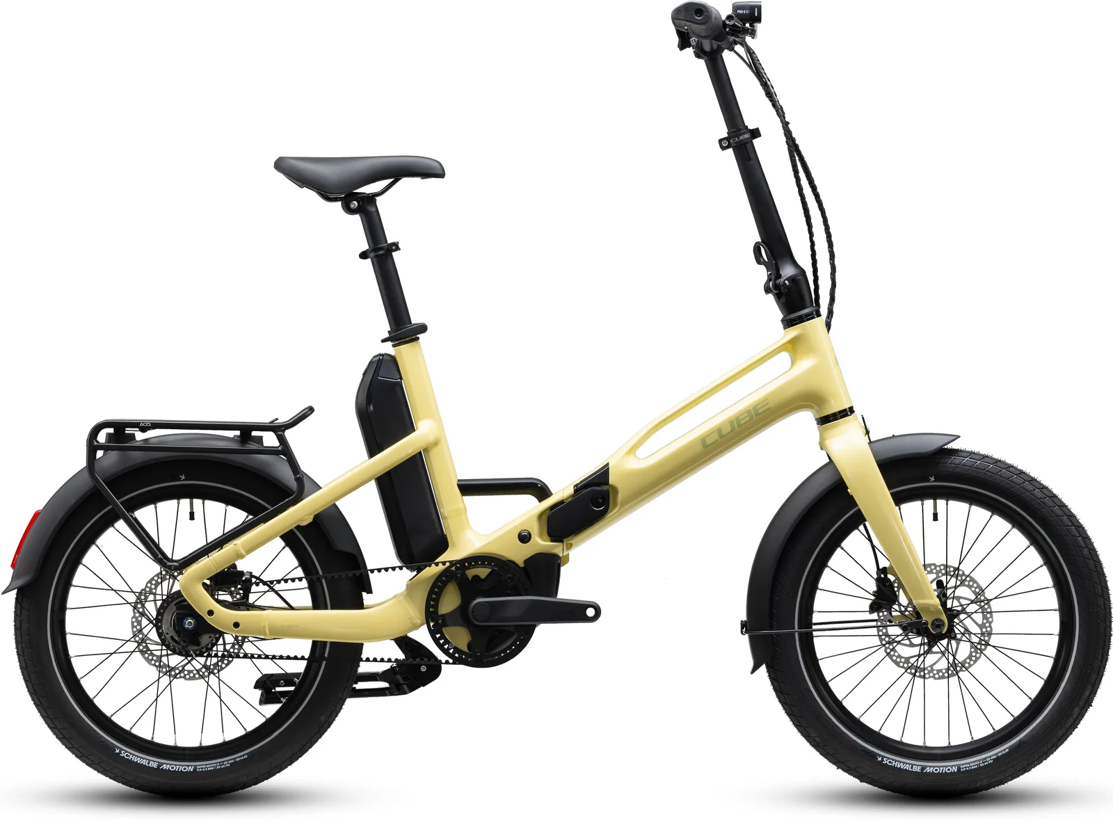 Cube Fold Hybrid Deluxe 540 Wh paleyellow´n´sage – Bicicleta Eléctrica Urbana 2027