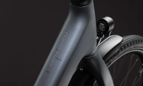 Bicicleta eléctrica Cube Kathmandu Hybrid C:62 SLT 400X ashgrey´n´prizm Cuadro abierto – detalle 2 | Ebike.es