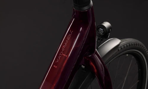 Bicicleta eléctrica Cube Kathmandu Hybrid C:62 SLX 400X liquidred´n´red Cuadro abierto – detalle 1 | Ebike.es