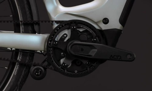 Bicicleta eléctrica Cube Kathmandu Hybrid Deluxe EXC 800 glintsand´n´black Cuadro abierto – detalle 4 | Ebike.es