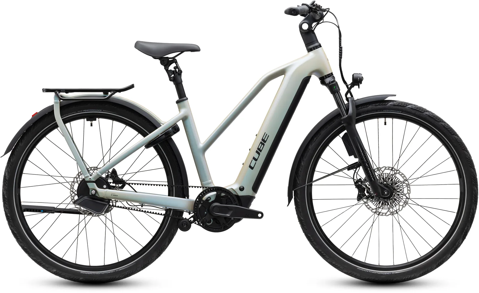 Cube Kathmandu Hybrid Deluxe EXC 800 Wh glintsand´n´black – Bicicleta Eléctrica Trekking 2027 Cuadro semiabierto