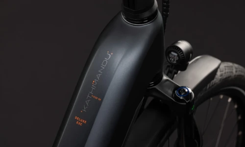 Bicicleta eléctrica Cube Kathmandu Hybrid Deluxe EXC 800 stealthgrey´n´grey Cuadro abierto – detalle 1 | Ebike.es