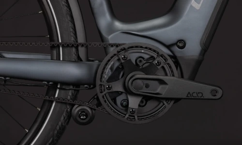 Bicicleta eléctrica Cube Kathmandu Hybrid Deluxe EXC 800 stealthgrey´n´grey Cuadro abierto – detalle 3 | Ebike.es