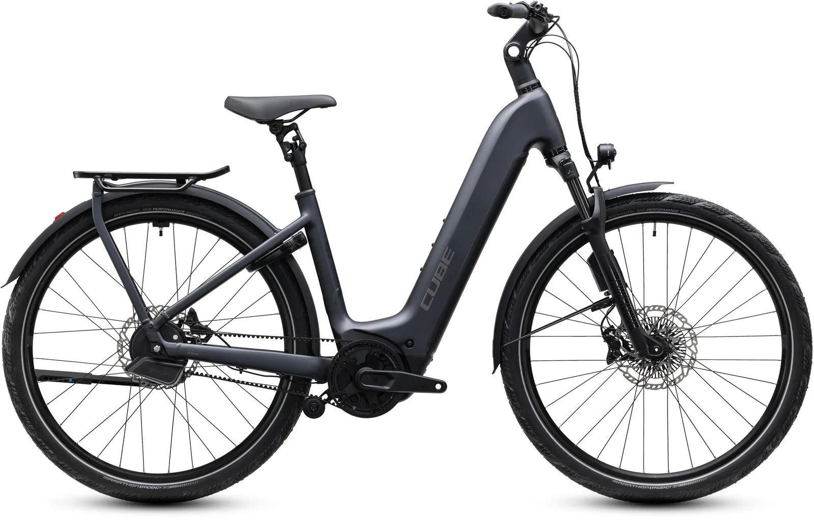 Cube Kathmandu Hybrid Deluxe EXC 800 Wh stealthgrey´n´grey – Bicicleta Eléctrica Trekking 2027 Cuadro abierto
