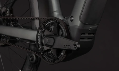 Bicicleta eléctrica Cube Kathmandu Hybrid Deluxe Pro 800 blackforest´n´chrome Barra alta – detalle 4 | Ebike.es