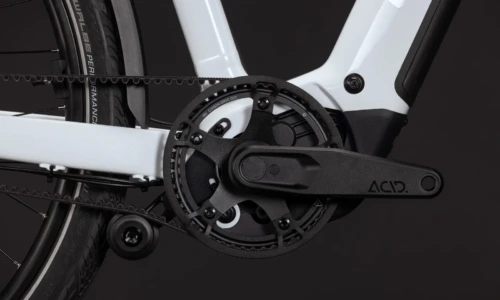 Bicicleta eléctrica Cube Kathmandu Hybrid Deluxe Pro 800 metallicwhite´n´chrome Barra alta – detalle 3 | Ebike.es