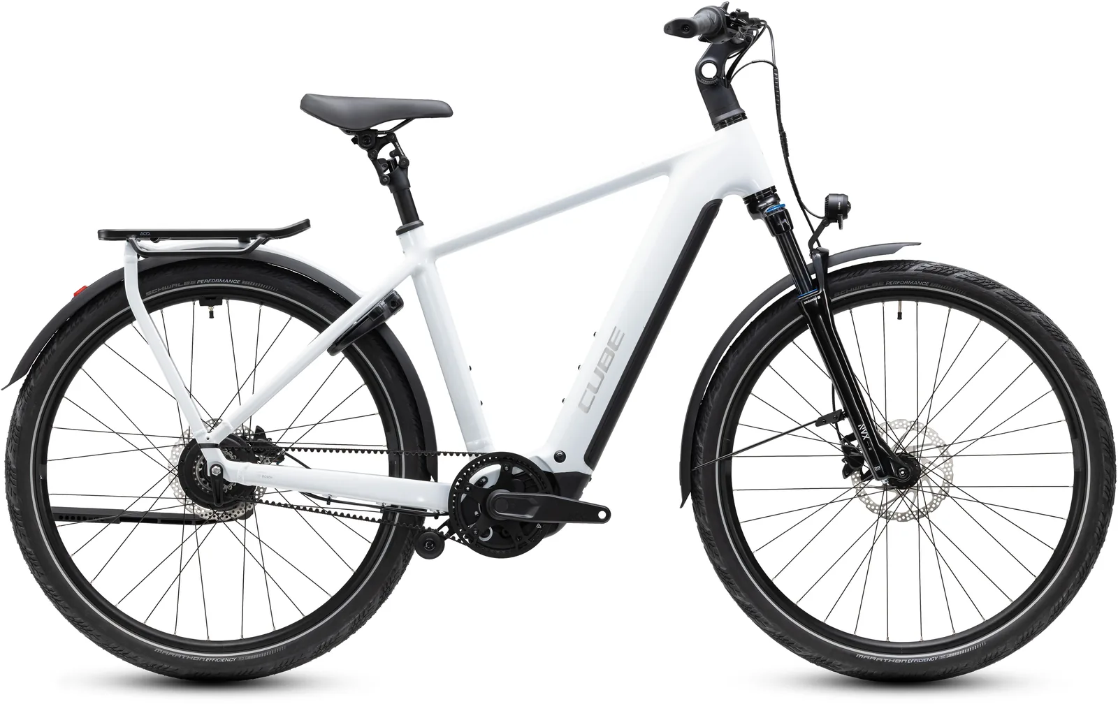 Cube Kathmandu Hybrid Deluxe Pro 800 Wh metallicwhite´n´chrome – Bicicleta Eléctrica Trekking 2027 Barra alta