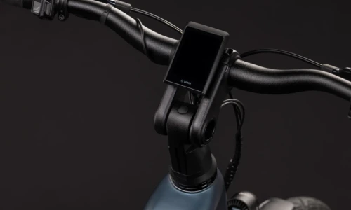 Bicicleta eléctrica Cube Kathmandu Hybrid Deluxe SLX 800 mineralblue´n´blue Cuadro abierto – detalle 2 | Ebike.es