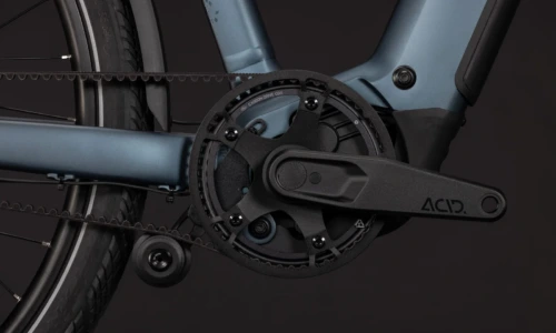 Bicicleta eléctrica Cube Kathmandu Hybrid Deluxe SLX 800 mineralblue´n´blue Barra alta – detalle 3 | Ebike.es