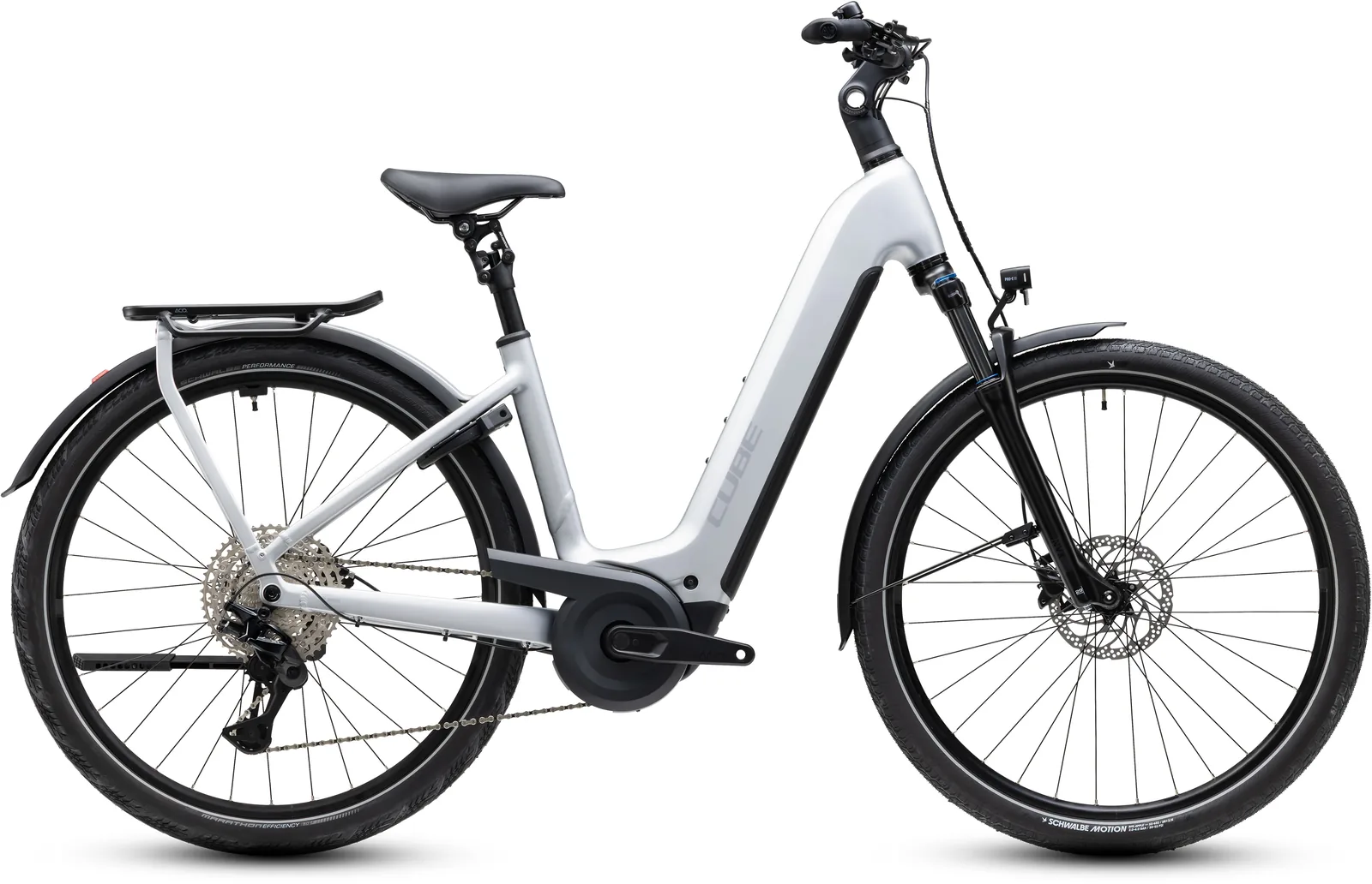 Cube Kathmandu Hybrid ONE 800 Wh silverstar´n´reflex – Bicicleta Eléctrica Trekking 2027 Cuadro abierto