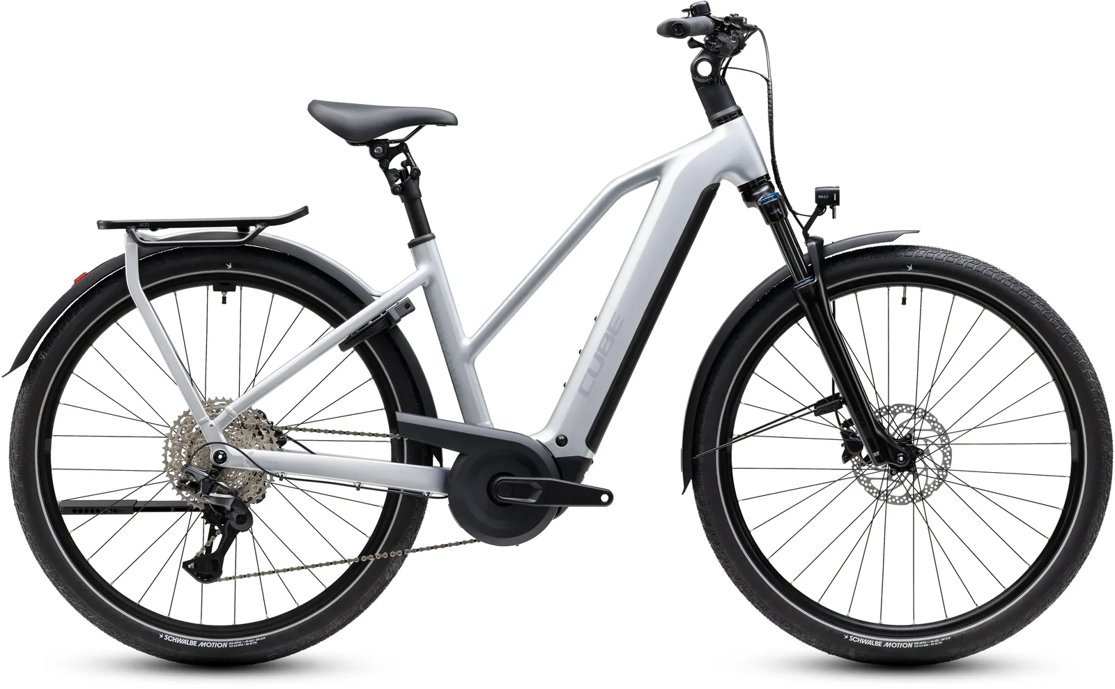 Cube Kathmandu Hybrid ONE 800 Wh silverstar´n´reflex – Bicicleta Eléctrica Trekking 2027 Cuadro semiabierto