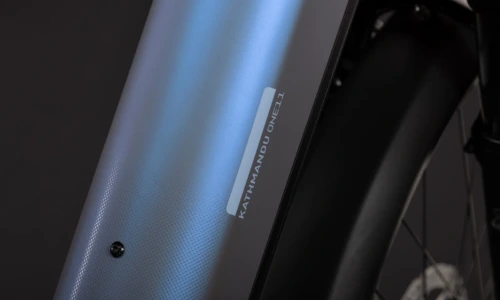 Bicicleta eléctrica Cube Kathmandu Hybrid ONE11 HPC Pro 800 hazeblue´n´blue Cuadro abierto – detalle 5 | Ebike.es