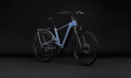 Cube Kathmandu Hybrid ONE11 HPC Pro 800 Wh hazeblue´n´blue – Bicicleta Eléctrica Trekking 2027 Barra alta ebike.es Gran tienda de bicicletas eléctricas en España 10 Bicicleta eléctrica Cube Kathmandu Hybrid ONE11 HPC Pro 800 hazeblue´n´blue Barra alta – vista frontal | Ebike.es