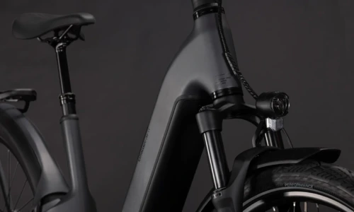 Bicicleta eléctrica Cube Kathmandu Hybrid ONE11 HPC Pro 800 slabgrey´n´black Cuadro abierto – detalle 5 | Ebike.es