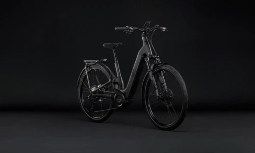 Cube Kathmandu Hybrid ONE11 HPC SLT 800 Wh carbon´n´silverdust – Bicicleta Eléctrica Trekking 2027 Cuadro abierto ebike.es Gran tienda de bicicletas eléctricas en España 9 Bicicleta eléctrica Cube Kathmandu Hybrid ONE11 HPC SLT 800 carbon´n´silverdust Cuadro abierto – vista frontal | Ebike.es