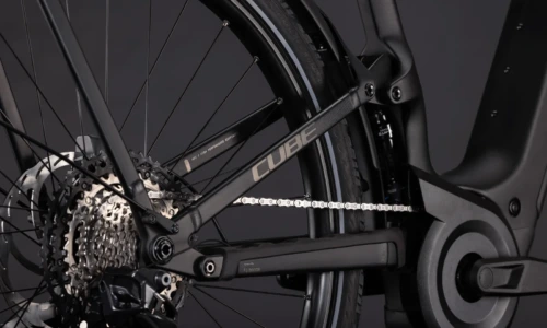 Bicicleta eléctrica Cube Kathmandu Hybrid ONE11 HPC SLT 800 carbon´n´silverdust Barra alta – detalle 4 | Ebike.es