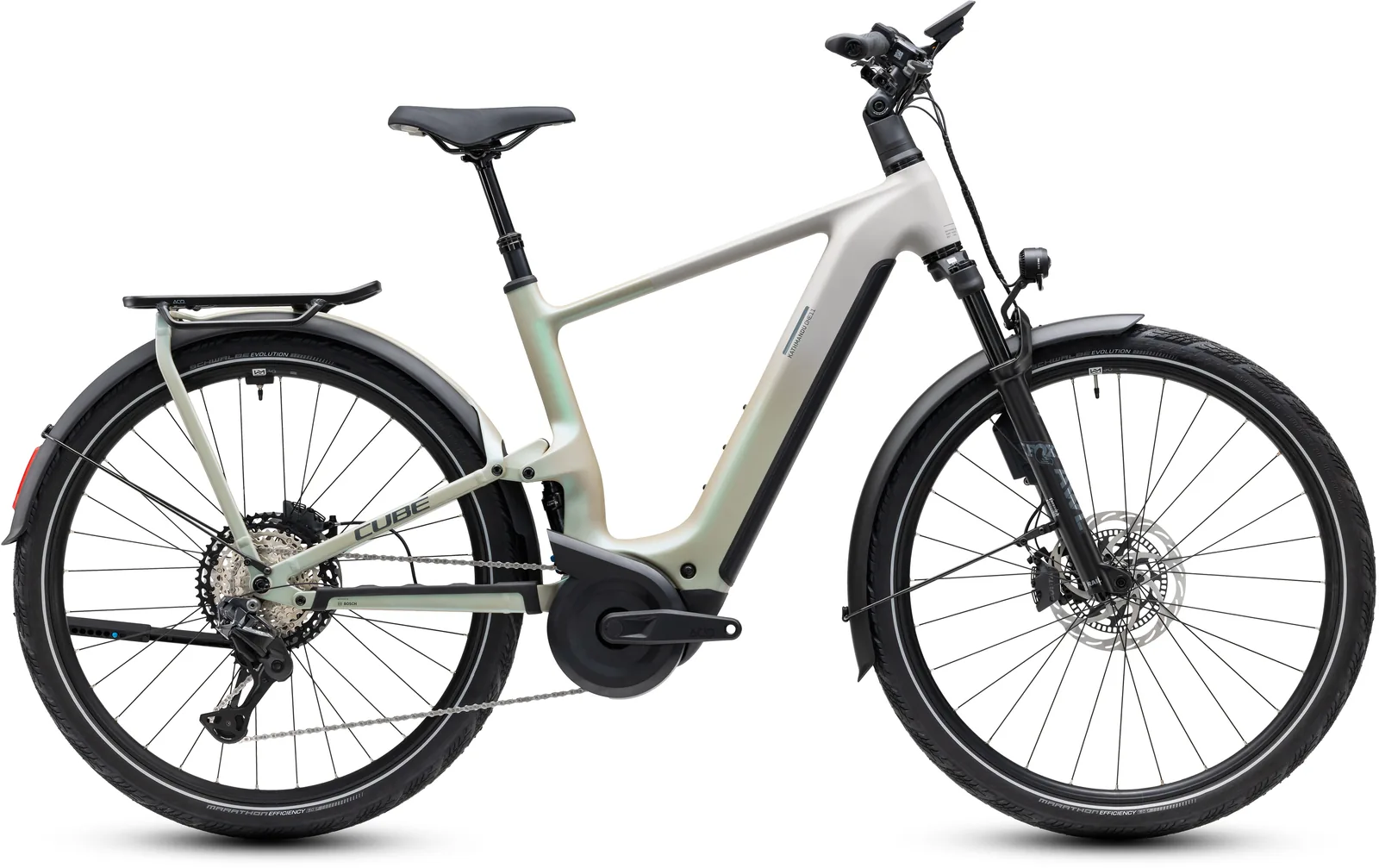 Cube Kathmandu Hybrid ONE11 HPC SLT 800 Wh glintsand´n´oatgrey – Bicicleta Eléctrica Trekking 2027 Barra alta