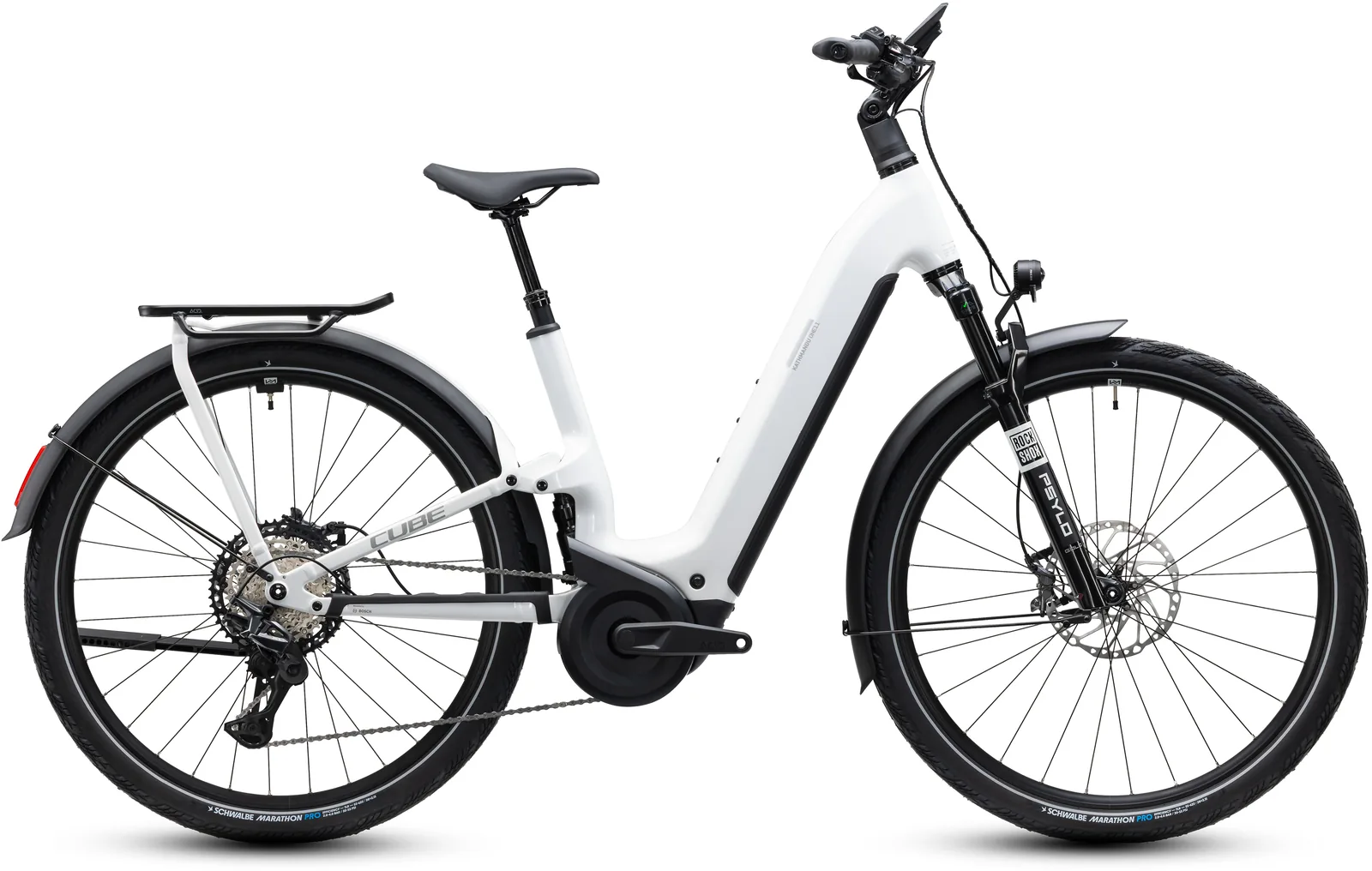 Cube Kathmandu Hybrid ONE11 HPC SLX 800 Wh metallicwhite´n´prizm – Bicicleta Eléctrica Trekking 2027 Cuadro abierto