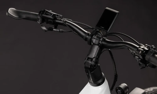 Bicicleta eléctrica Cube Kathmandu Hybrid ONE11 HPC SLX 800 metallicwhite´n´prizm Barra alta – detalle 1 | Ebike.es