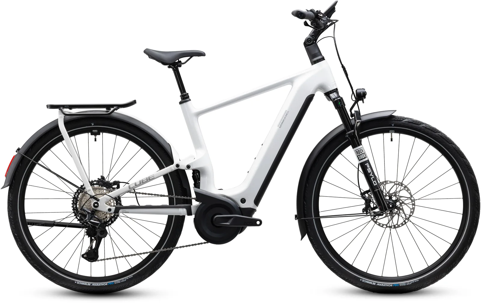Cube Kathmandu Hybrid ONE11 HPC SLX 800 Wh metallicwhite´n´prizm – Bicicleta Eléctrica Trekking 2027 Barra alta