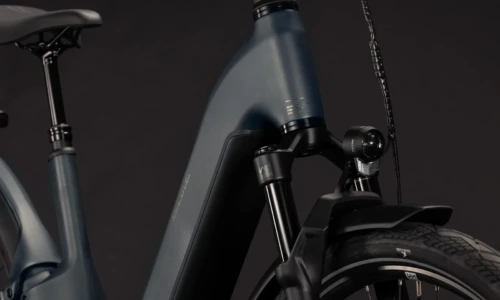 Bicicleta eléctrica Cube Kathmandu Hybrid ONE11 HPC SLX 800 sagebrushgreen´n´chrome Cuadro abierto – detalle 5 | Ebike.es