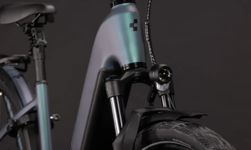 Bicicleta eléctrica Cube Kathmandu Hybrid Pro 800 smaragdgrey´n´black Cuadro abierto – detalle 4 | Ebike.es