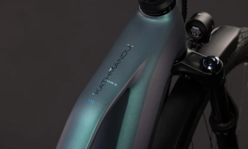 Bicicleta eléctrica Cube Kathmandu Hybrid Pro 800 smaragdgrey´n´black Cuadro semiabierto – detalle 1 | Ebike.es